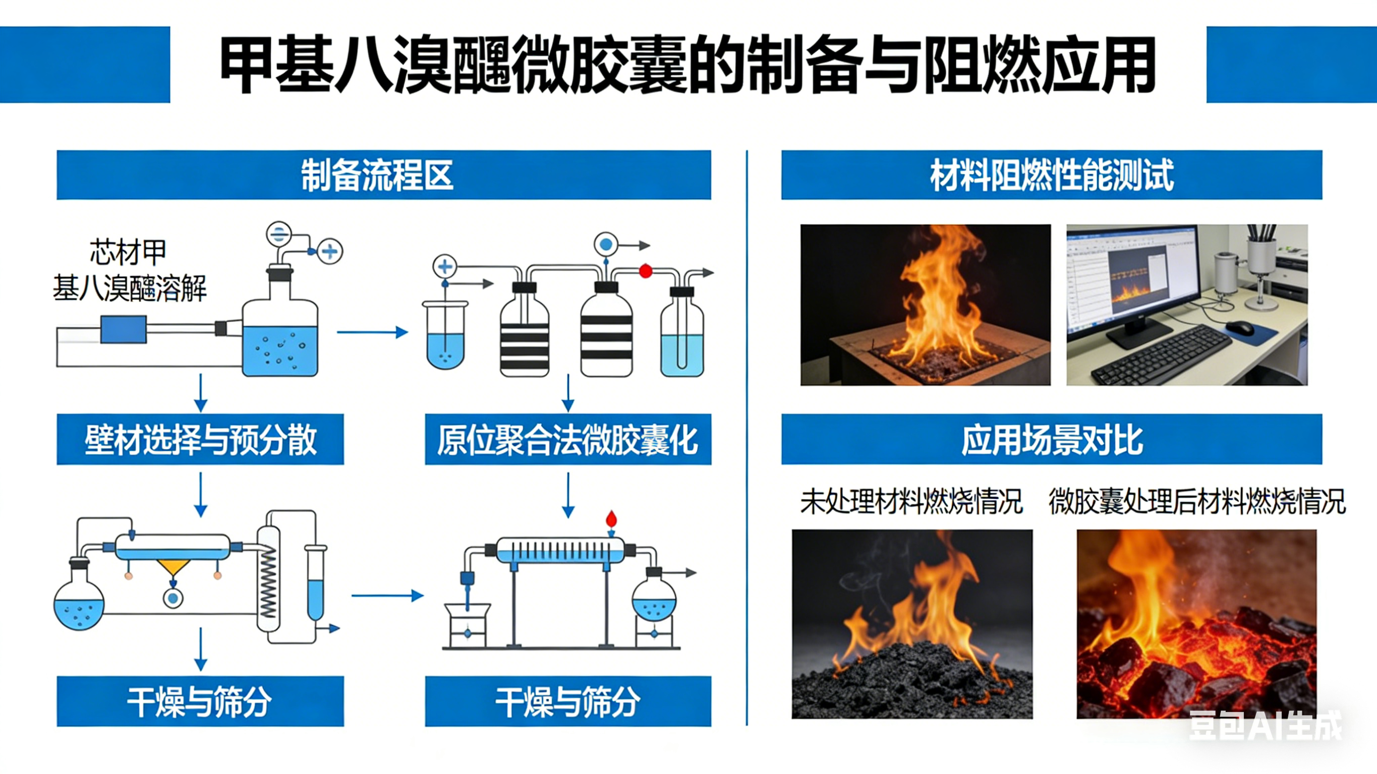 甲基八溴醚微膠囊的制備與阻燃應用
